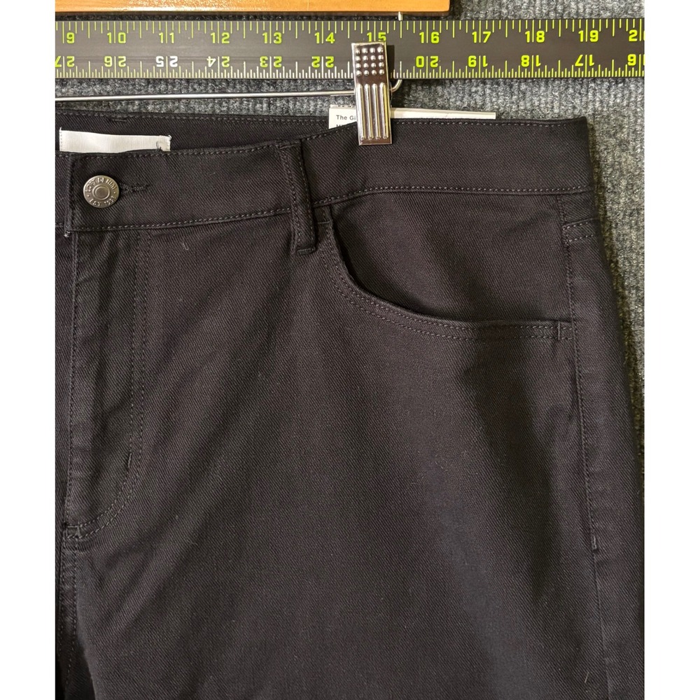 LOFT Women 34/18 Pants Black The Girlfriend Regular Fit Mid Rise Petite NWT - Picture 8 of 8